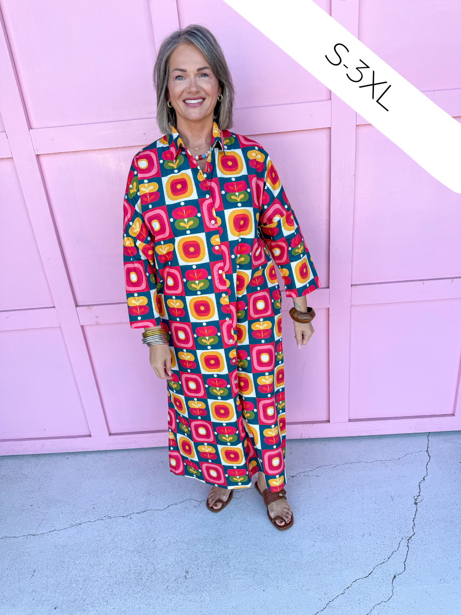 ADRIENNE | Regan Dress - Vintage Pop