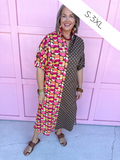 ADRIENNE | Blakely Dress - Petal Groove/Brown Polka Dot