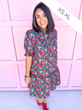 Mary Square | Daphne Dress - Painted Tapestry