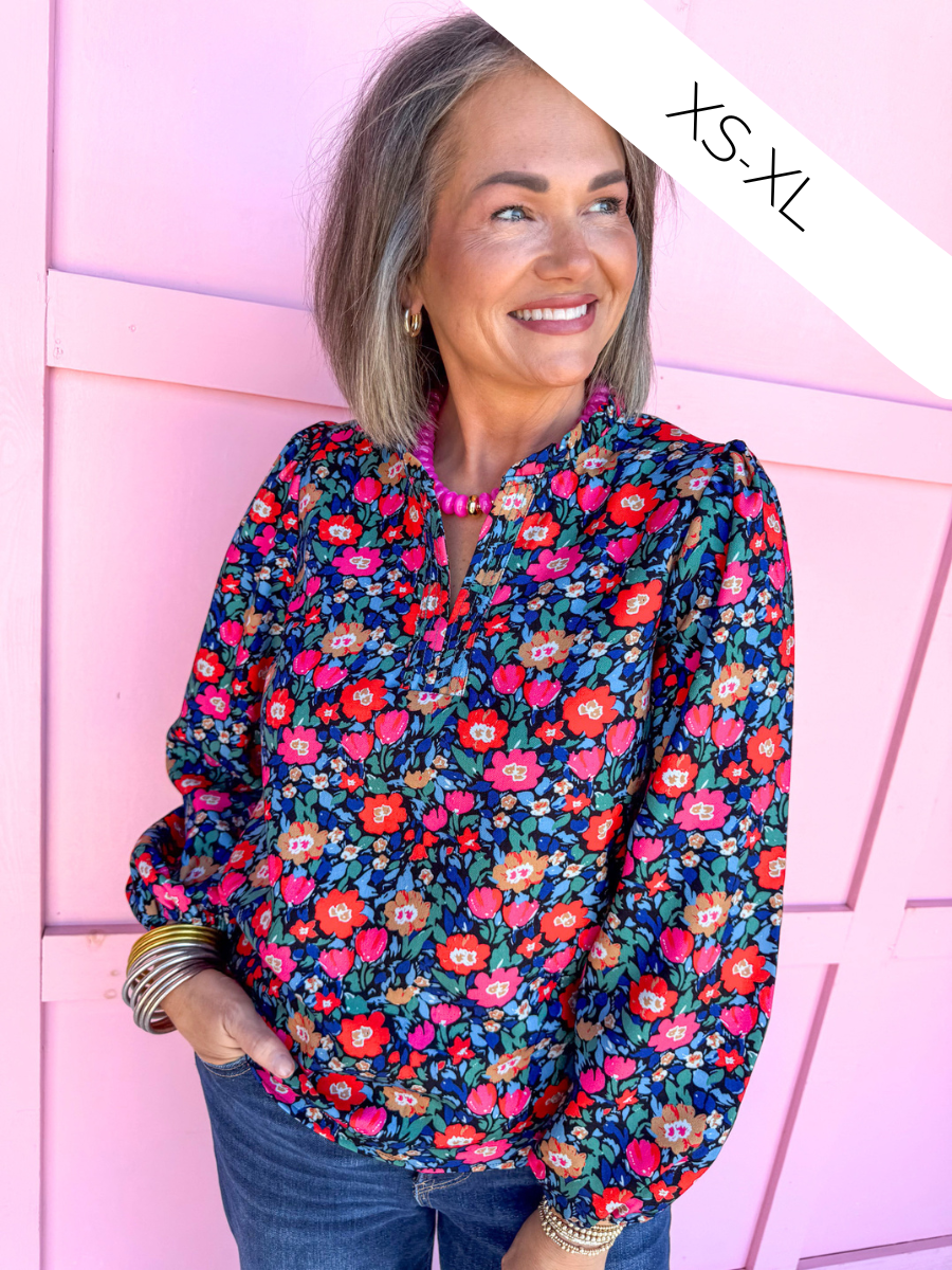 Mary Square | Lainey Top - Painted Tapestry
