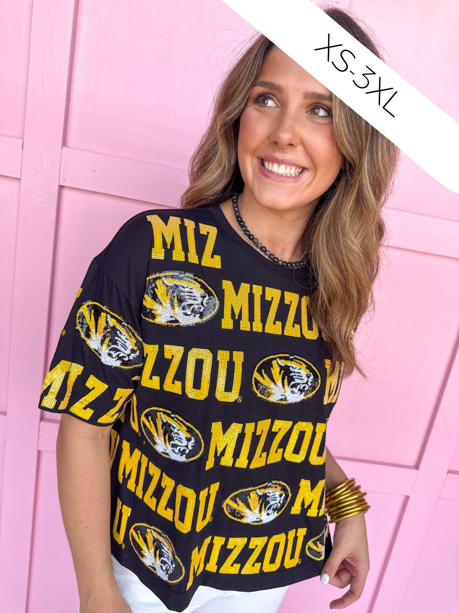 Stewart Simmons | Sequin Repeat Tee - Mizzou®