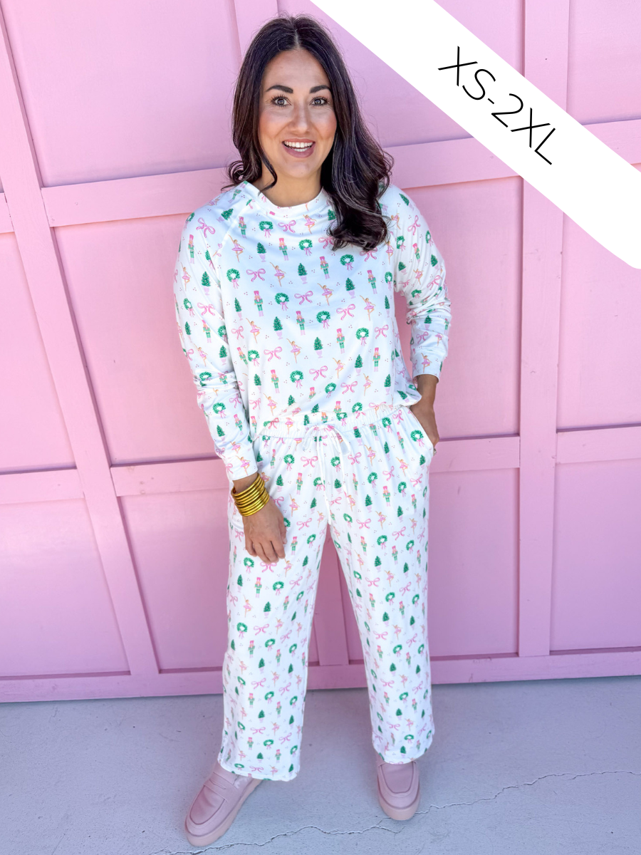 Mary Square Annie Pajama Set Sugar Plum Dreams womens boutique christmas jincy's 