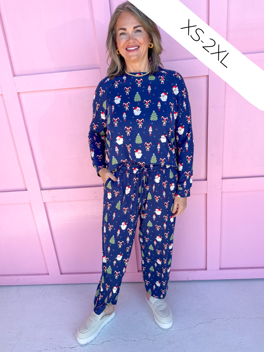 Mary Square | Annie Pajama Set - Peppermint Pine christmas womens boutique jincy's
