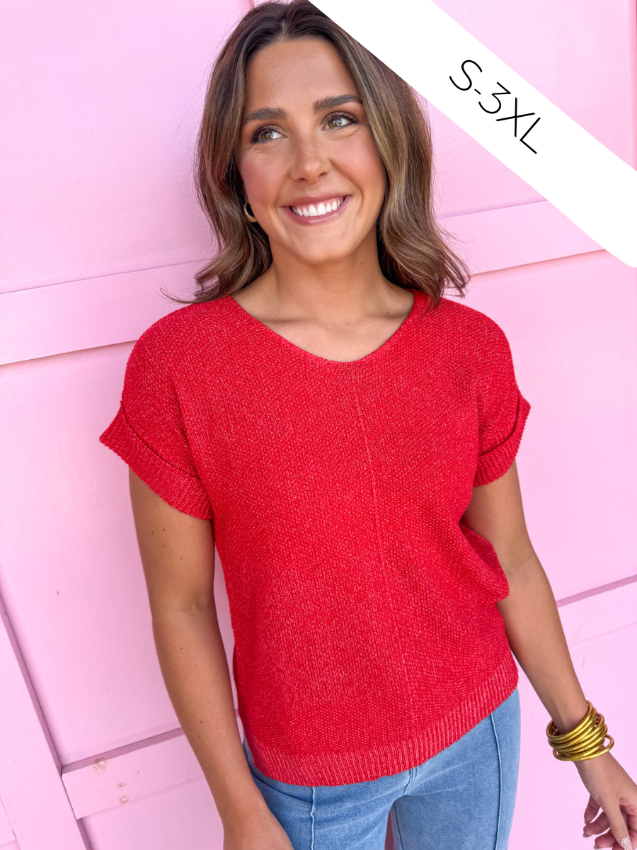 The Perfect Knit Top - Ruby
