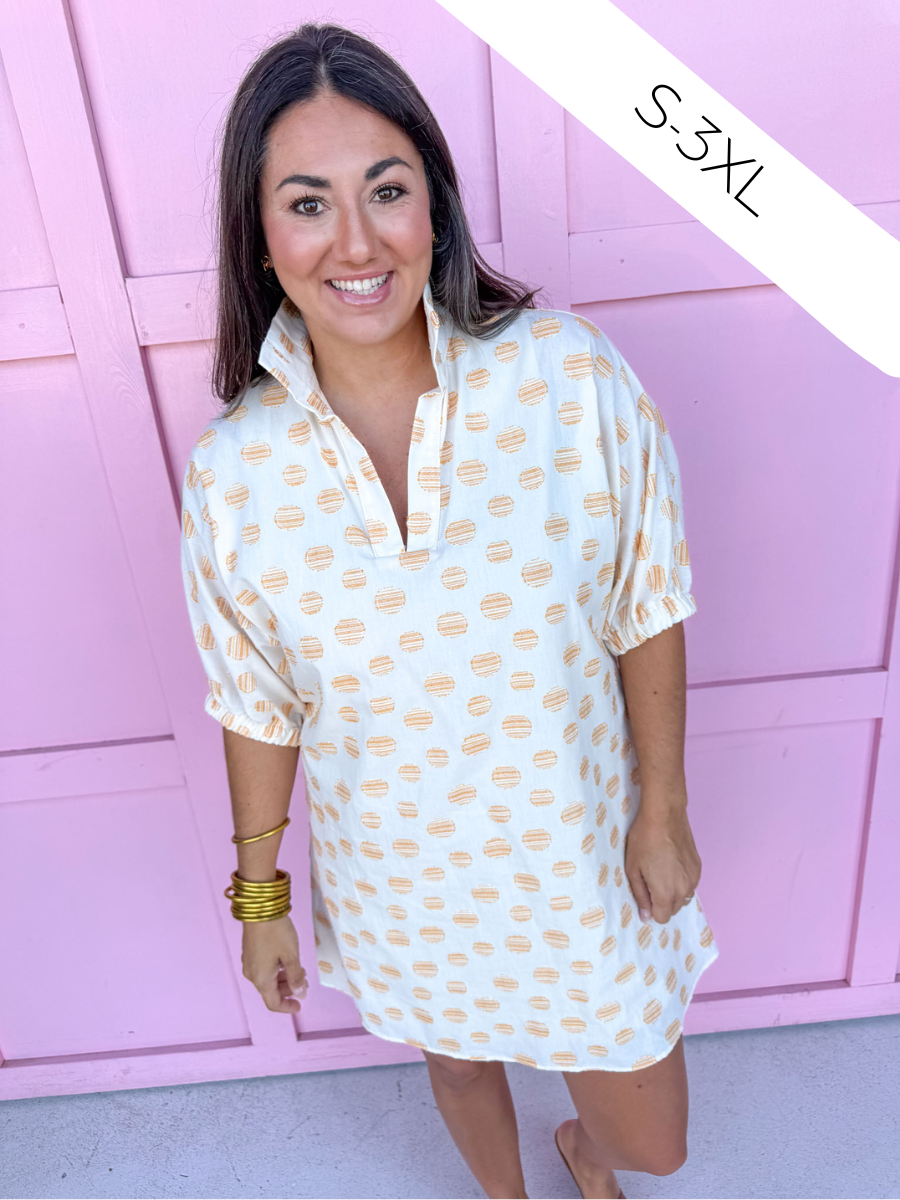 ADRIENNE | Charlotte Dress - Honey Drops