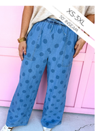 JINCY'S | Polka Dot Pants - Light Wash