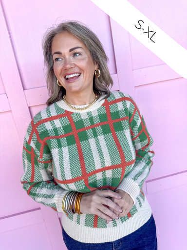 Jincy's Women's Boutique Duck & Camo Plus Size plaid green cream orange 