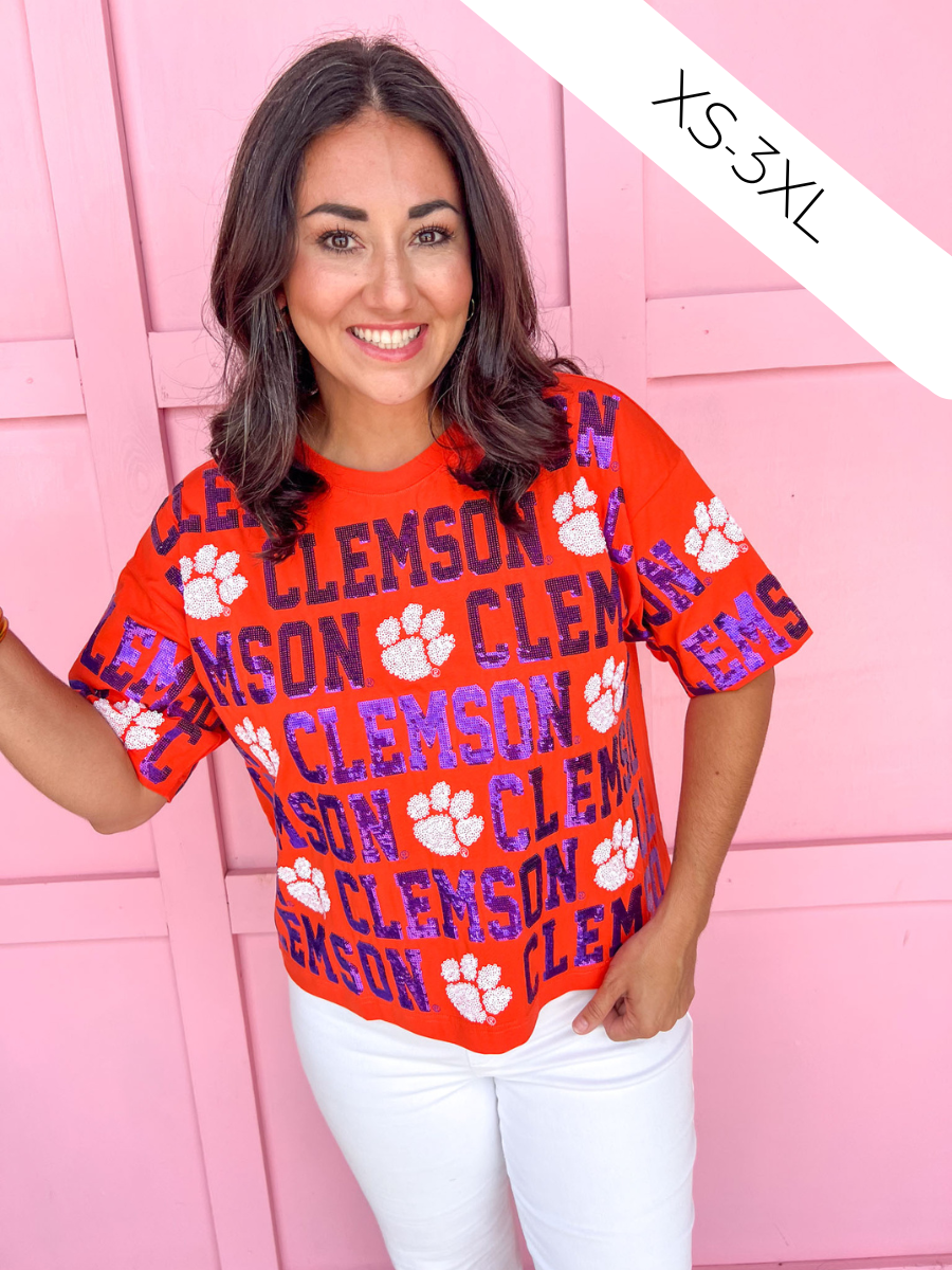 Stewart Simmons | Sequin Repeat Tee - Clemson®