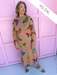 QUEEN OF SPARKLES Tan Multi Butterfly Knit Midi Dress womens boutique plus size jincy's 