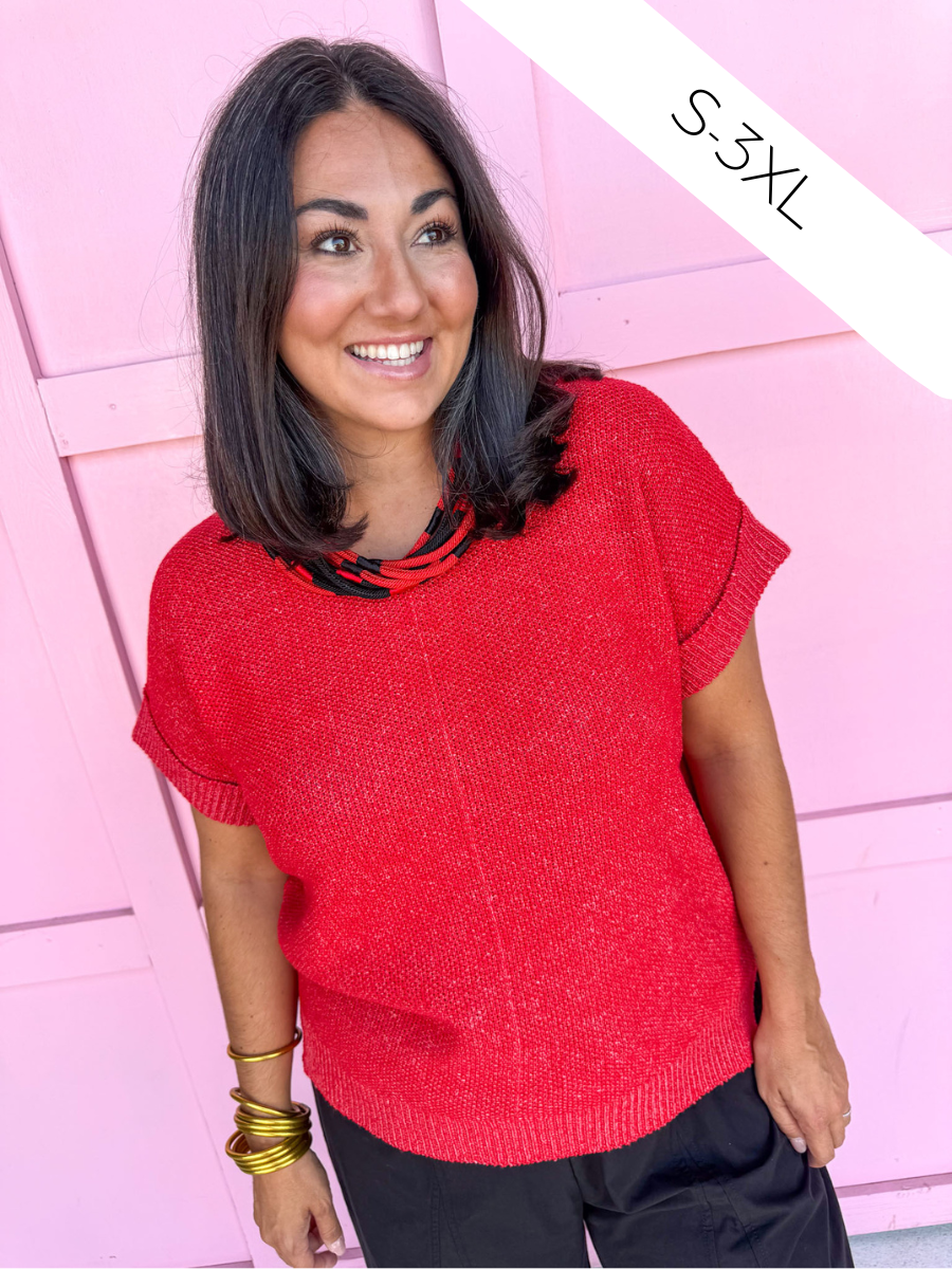 The Perfect Knit Top - Ruby