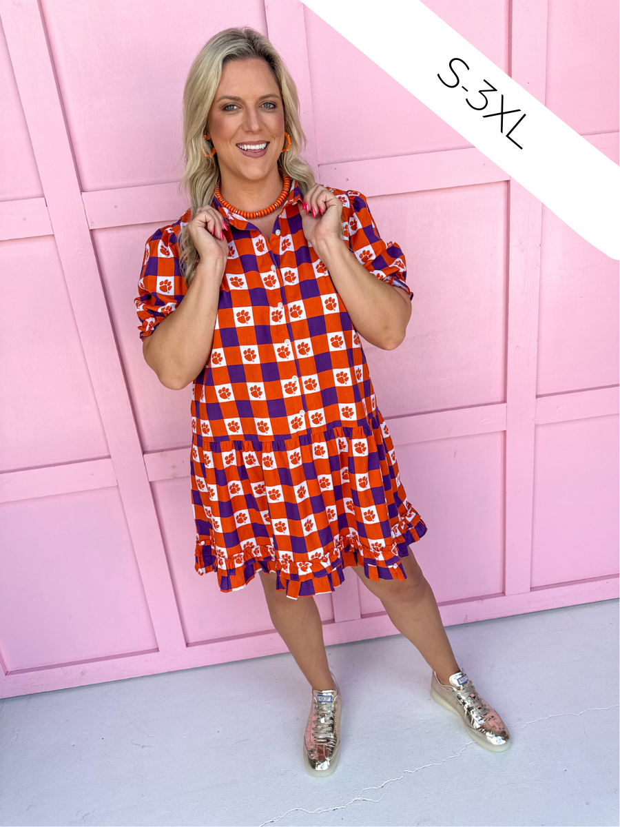 Stewart Simmons | Gingham Dress - Clemson®