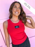 Scarlet & Gold | Alli Ribbed Tank - Red - Go Dawgs®
