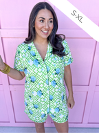 Hannah Pajama Set - Hydrangea Bamboo