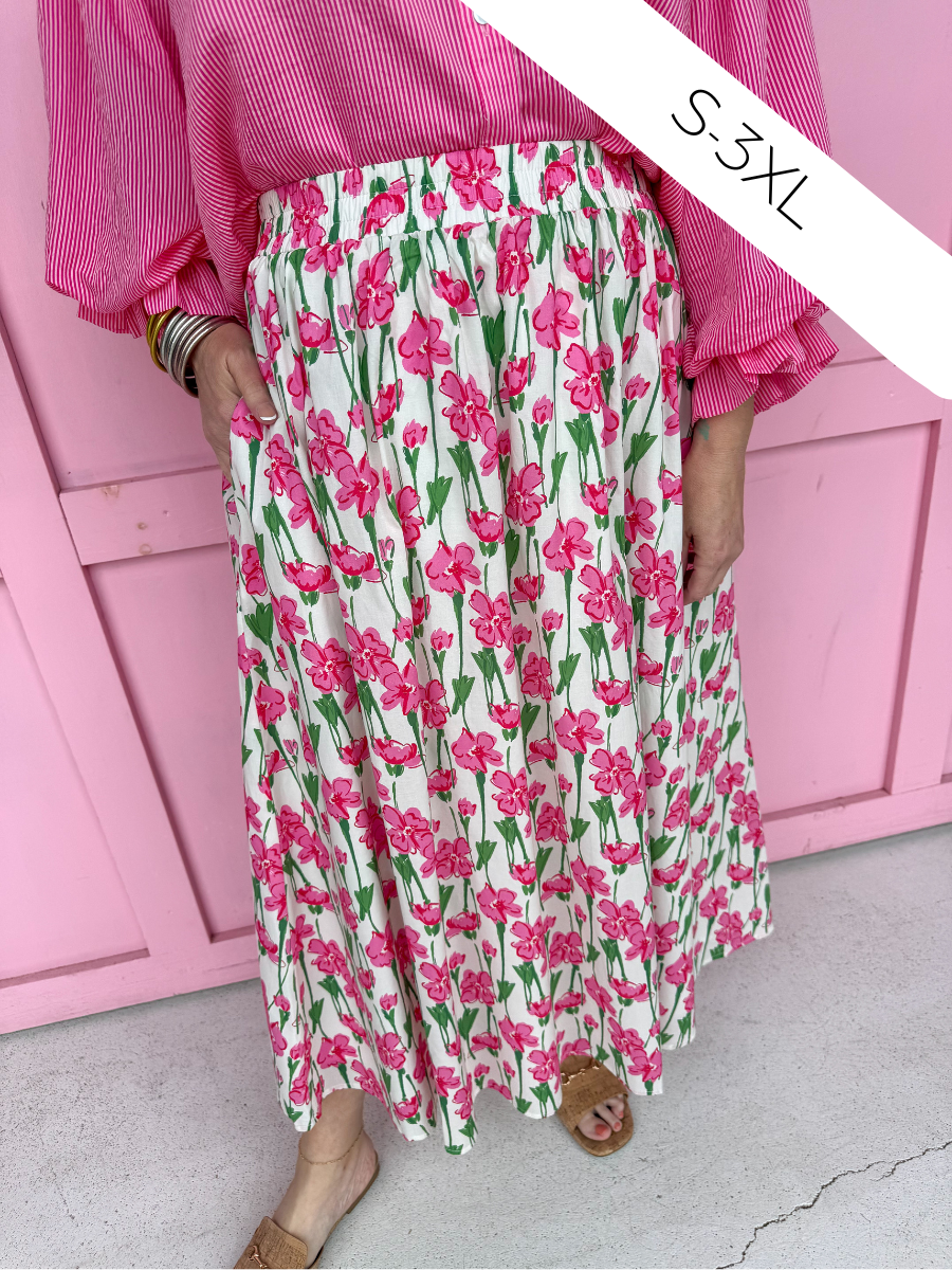 Garden Society Skirt - Pink
