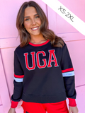 Scarlet & Gold | Virginia Varsity Crewneck - Black - UGA®