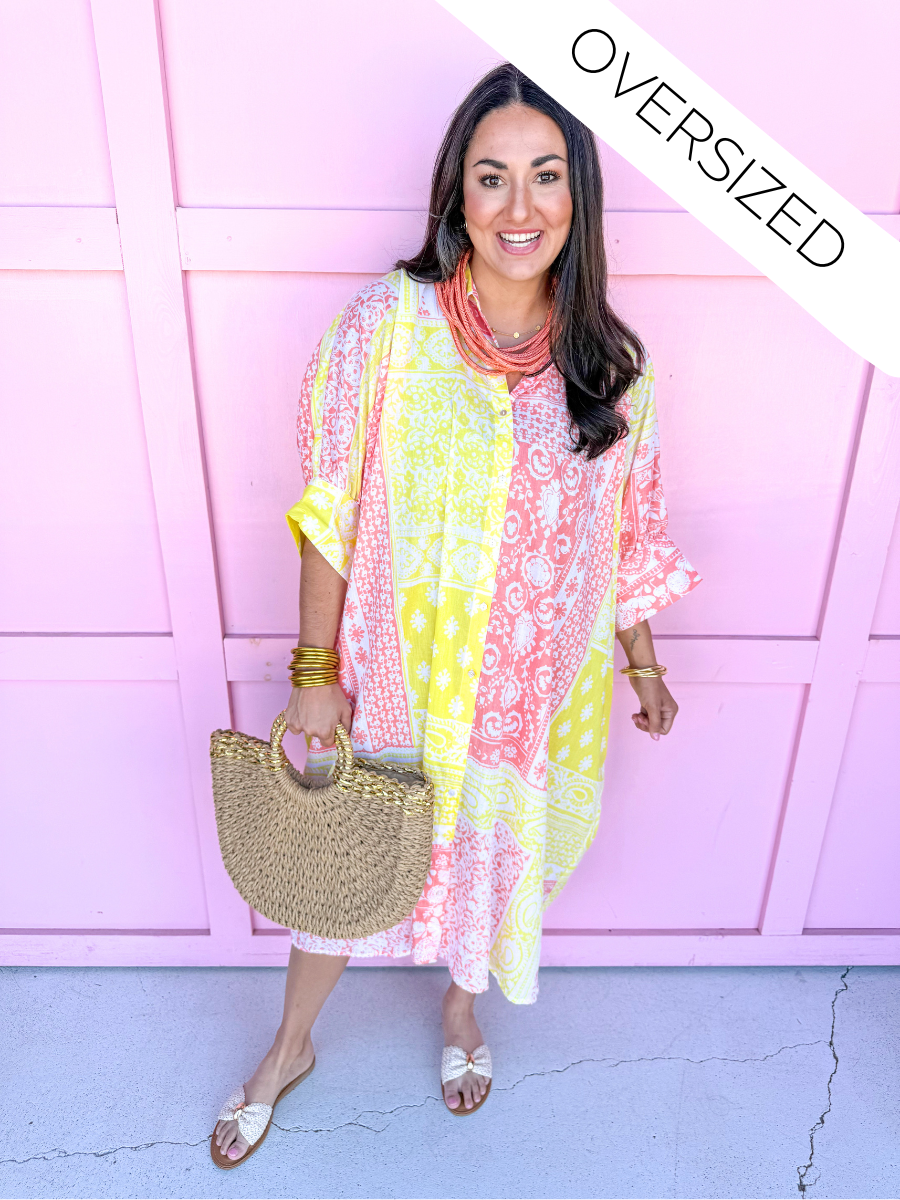 Lemon Pool Punch Coverup Dress