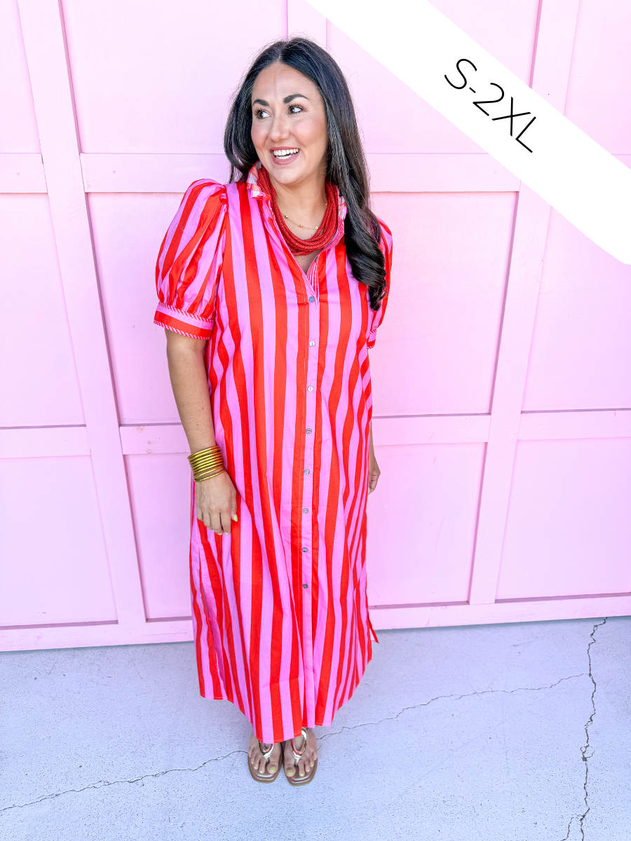 mini ruffle collar mini puff sleeves front buttons short sleeves maxi length womens boutique jincy's plus size