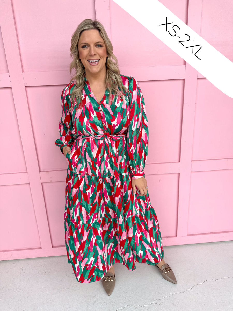 Jincy's Women's Boutique Mary Square Gracelyn Dress With A Twist Plus Size