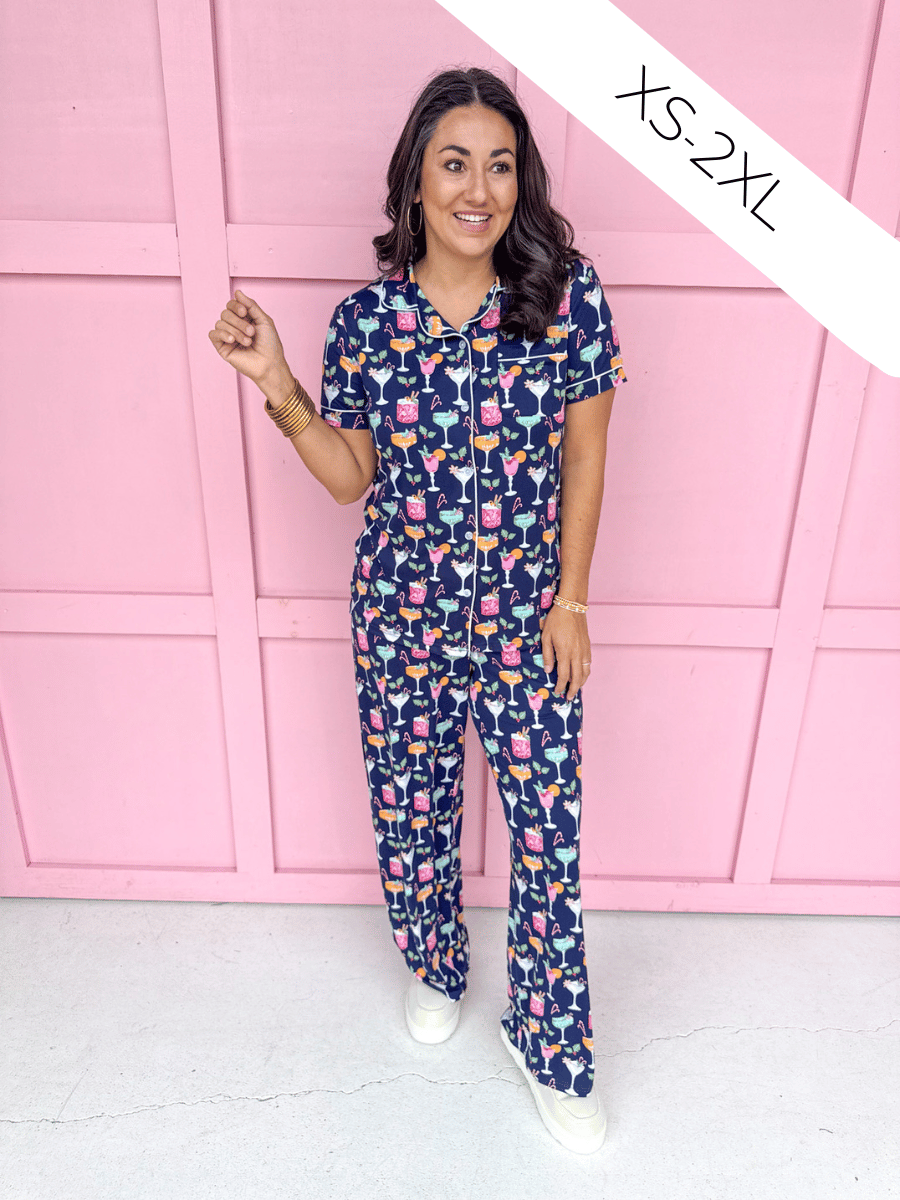 Women's Fizz The Season Short Sleeve Pajama Set