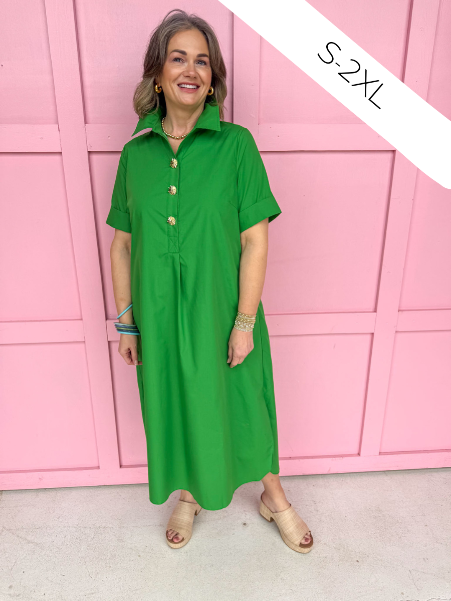 Picture Perfect Dress - Green