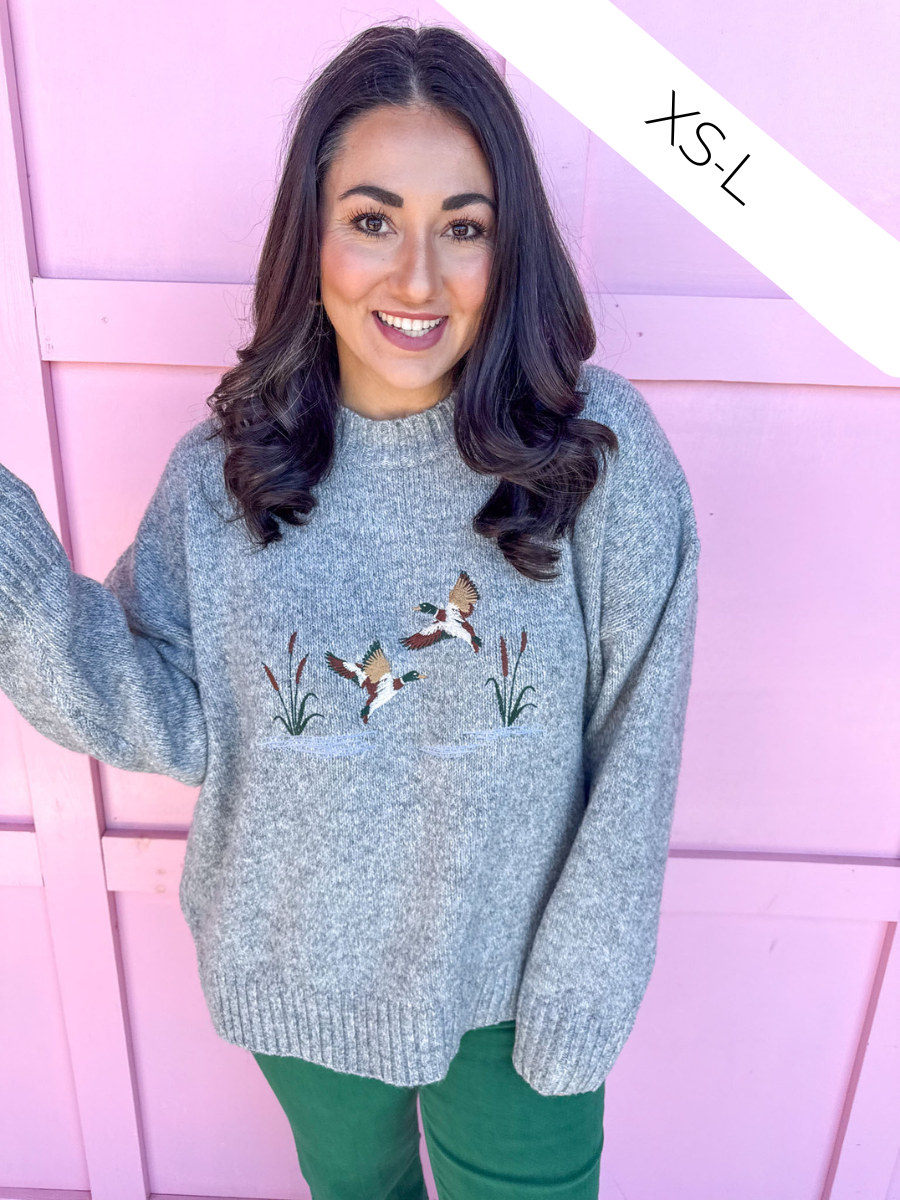 Flock Together Sweater - Grey