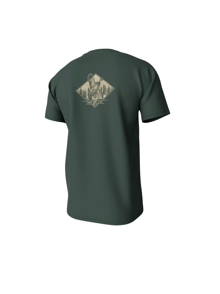 Southern Point Co. | Diamond Quail Pocket Tee - Duck Green