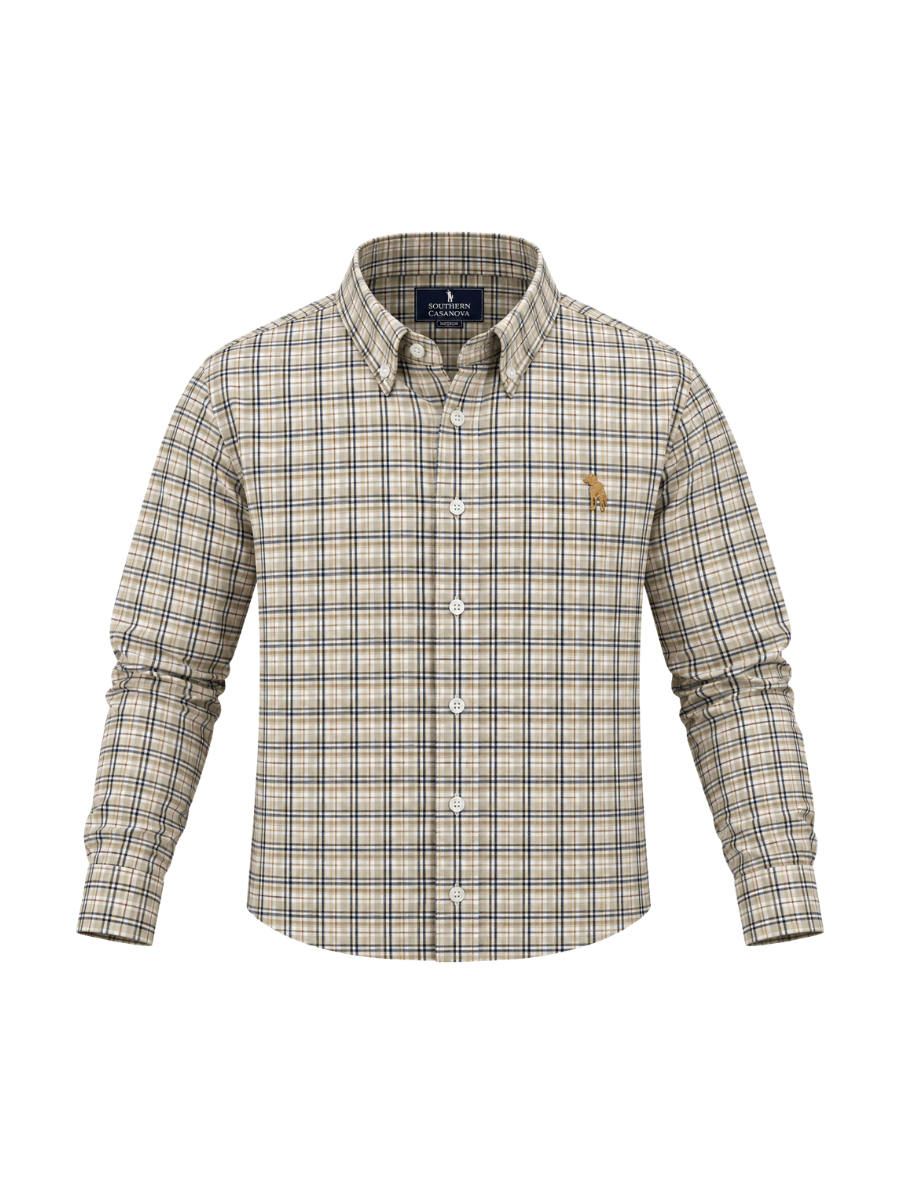 Southern Casanova | Button Down - Brush Line Check plaid mens 