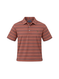 Southern Casanova | Dusty Cedar Polo stripes mens 