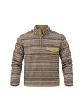 Southern Casanova | Fleece Pullover - Oat Fair Isle mens 