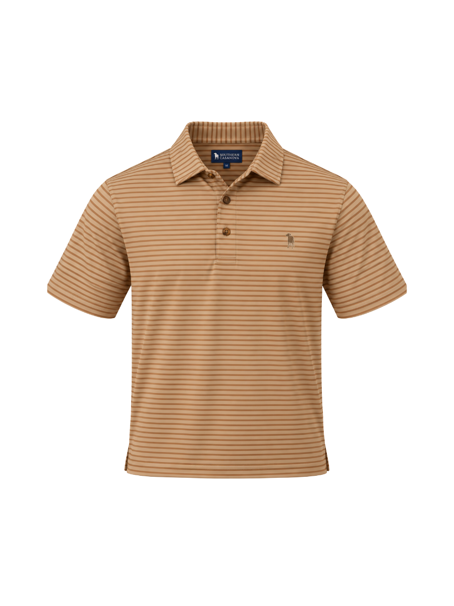 Southern Casanova | Pique Tail Feather Polo mens striped 