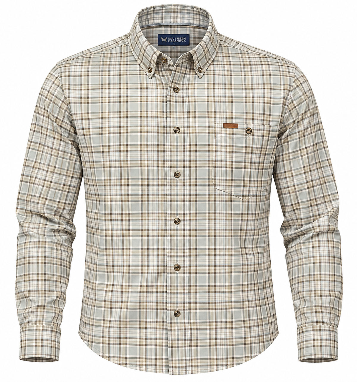 Southern Casanova | Sportsman Shirt - Woodland Mist Plaid men