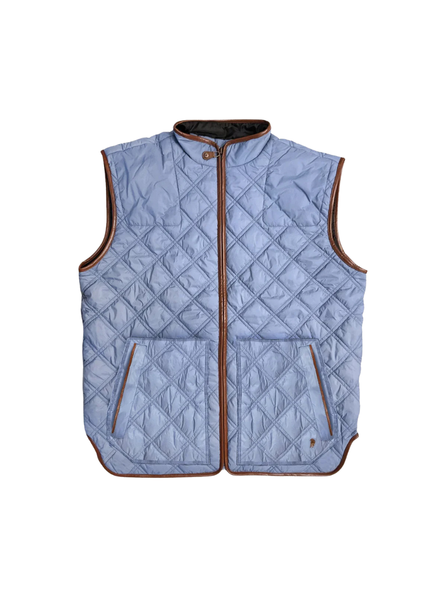 Southern Casanova | Quilted Loft Vest - Low Country Blue