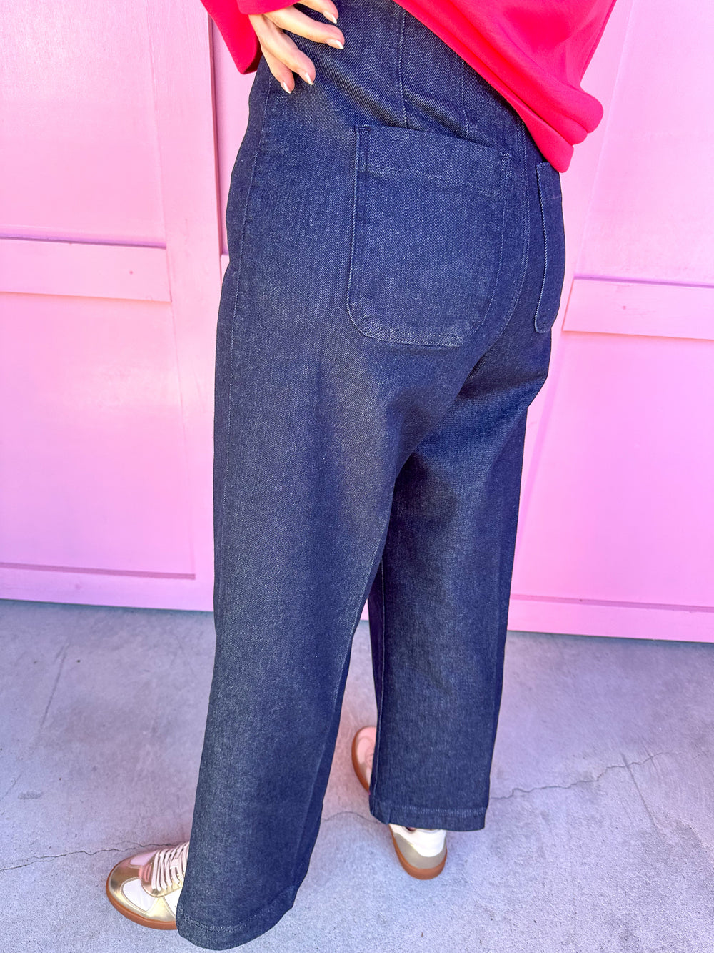 SPANX | Cropped Wide Leg Jeans - Raw Indigo