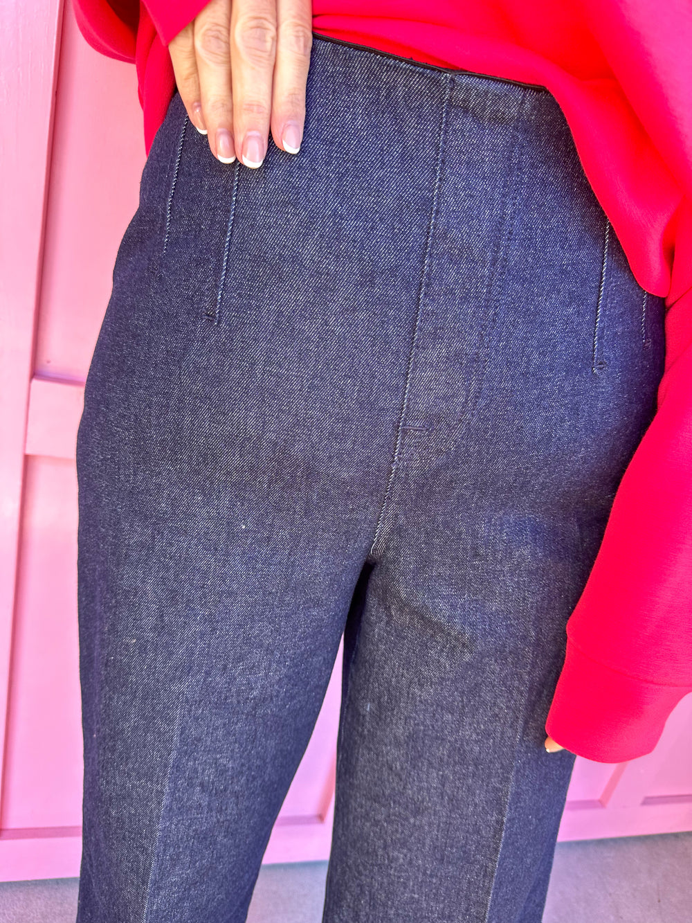 SPANX | Cropped Wide Leg Jeans - Raw Indigo