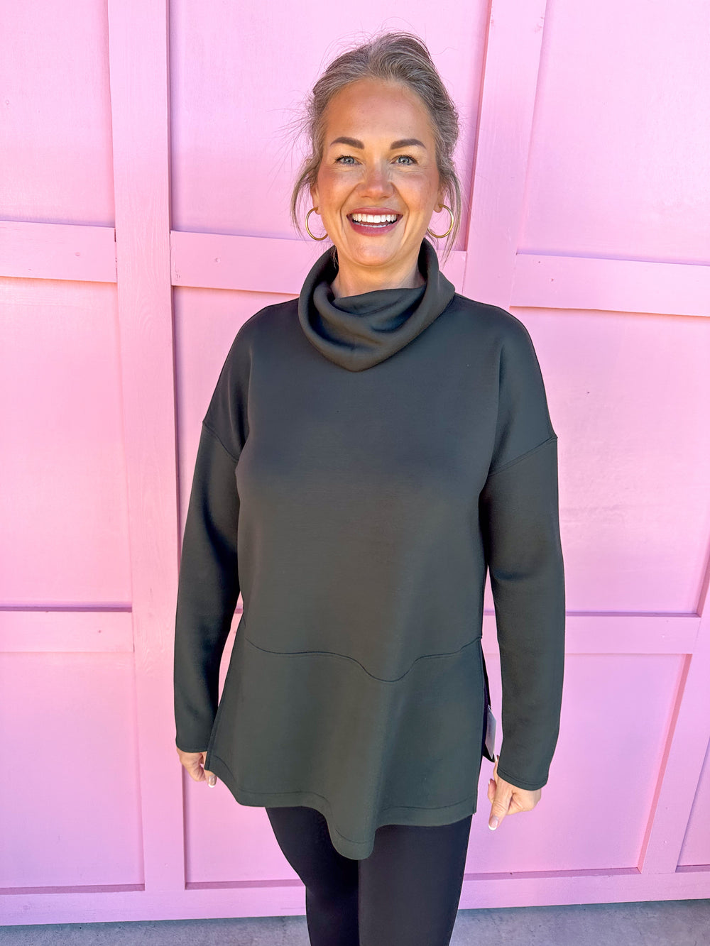 SPANX | AirEssentials Turtleneck Tunic - Essex Green