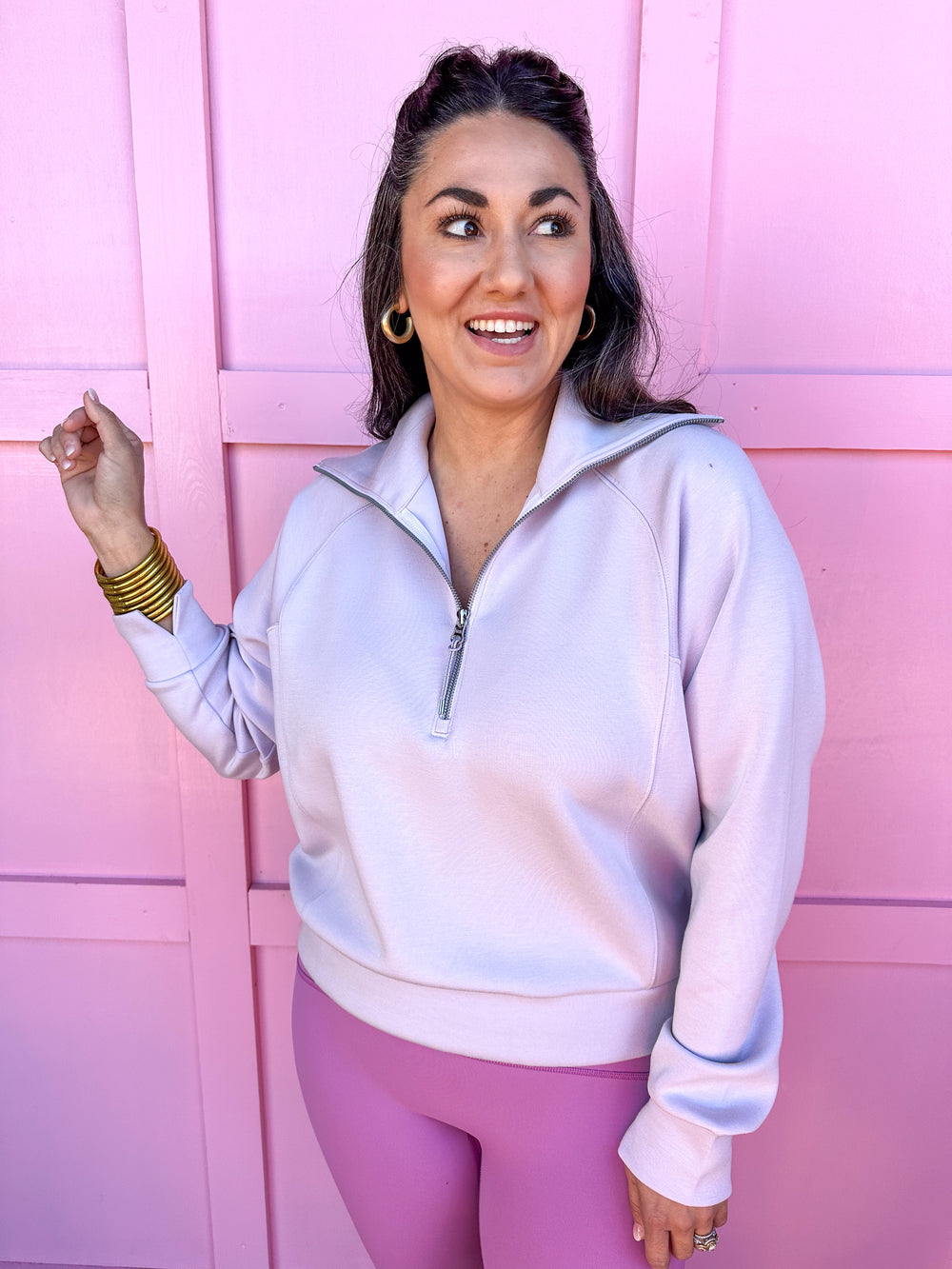 SPANX | AirEssentials Half Zip - Violet