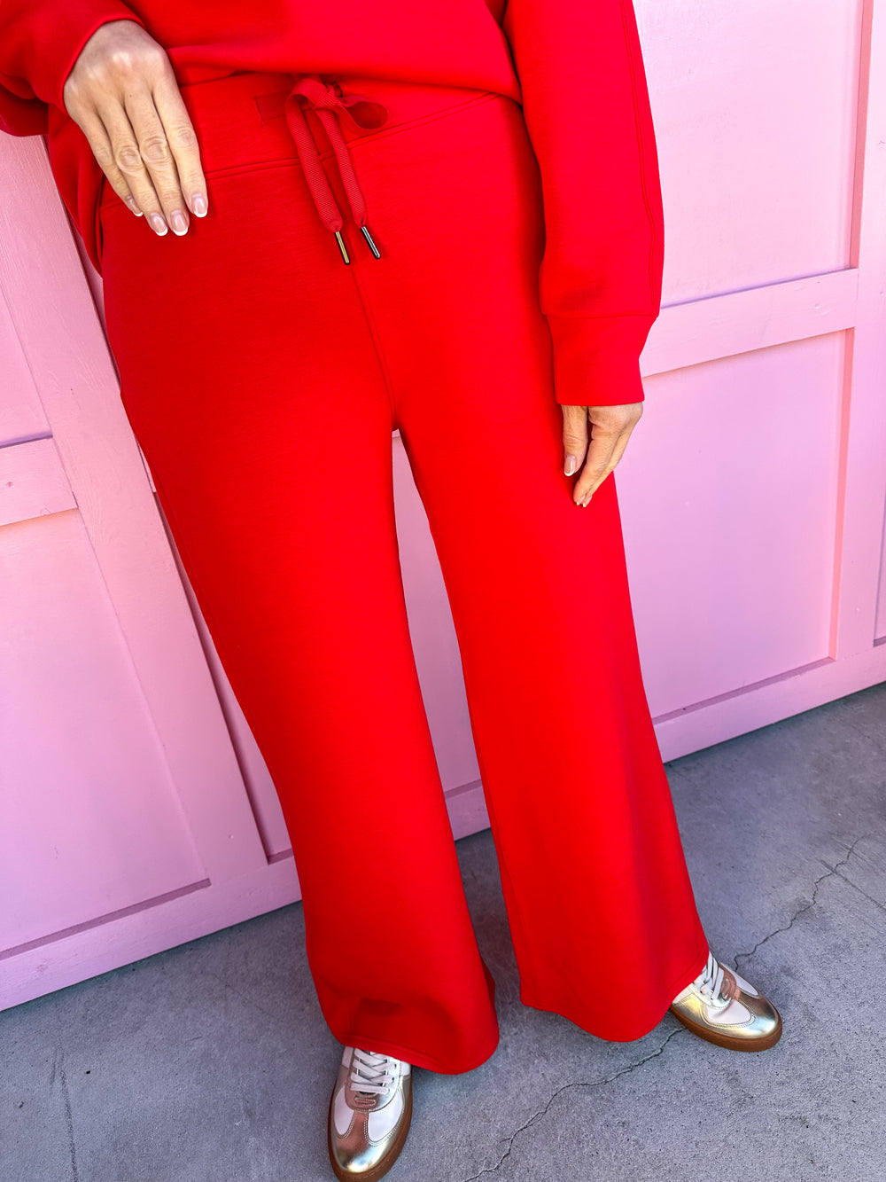 SPANX | AirEssentials Wide Leg Pant - Red