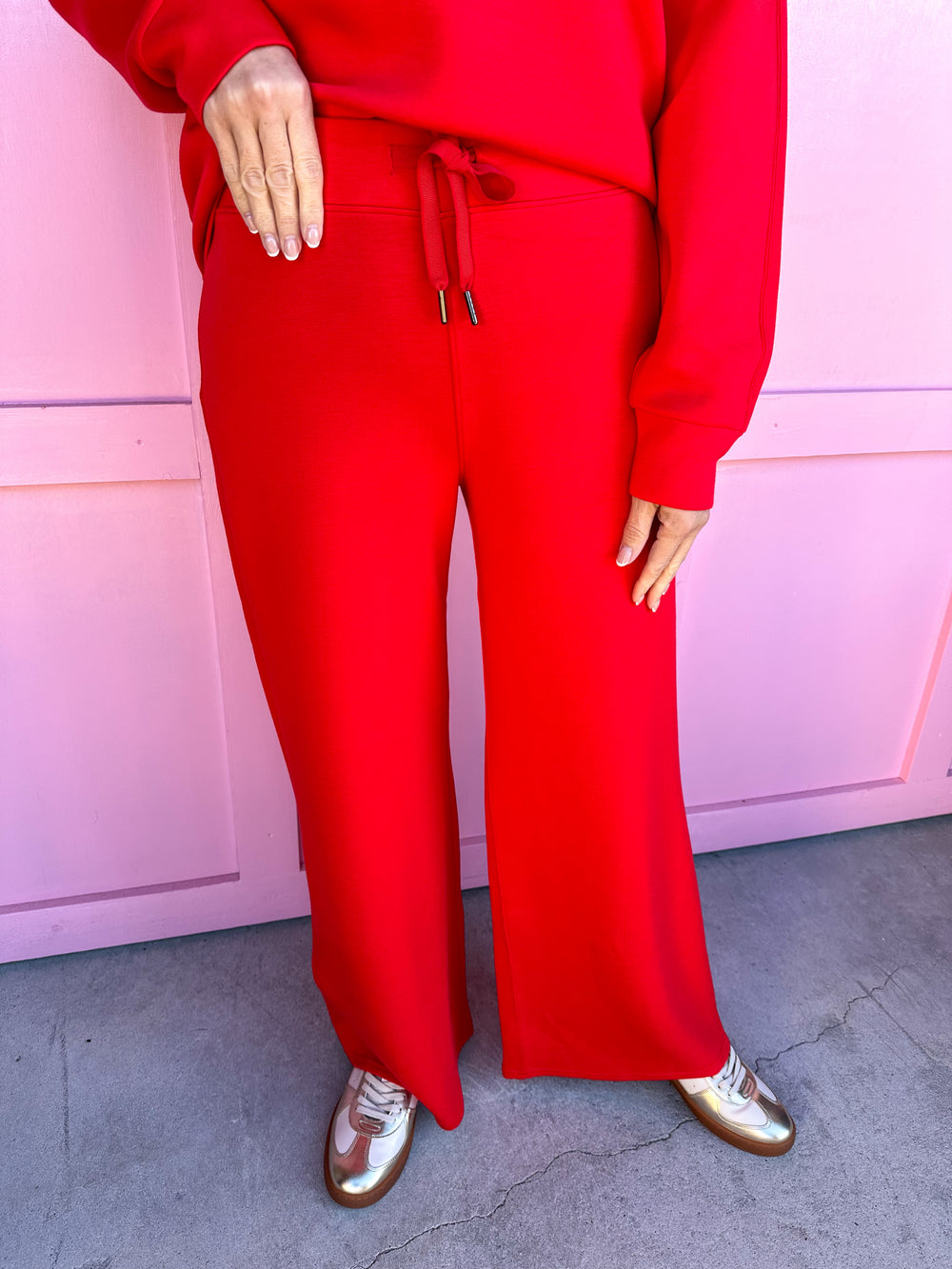 SPANX | AirEssentials Wide Leg Pant - Red