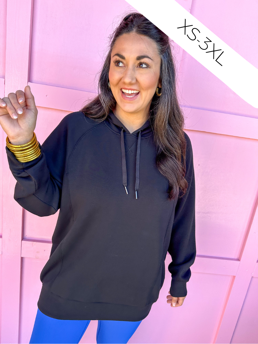 SPANX | AirEssentials Classic Hoodie - Very Black