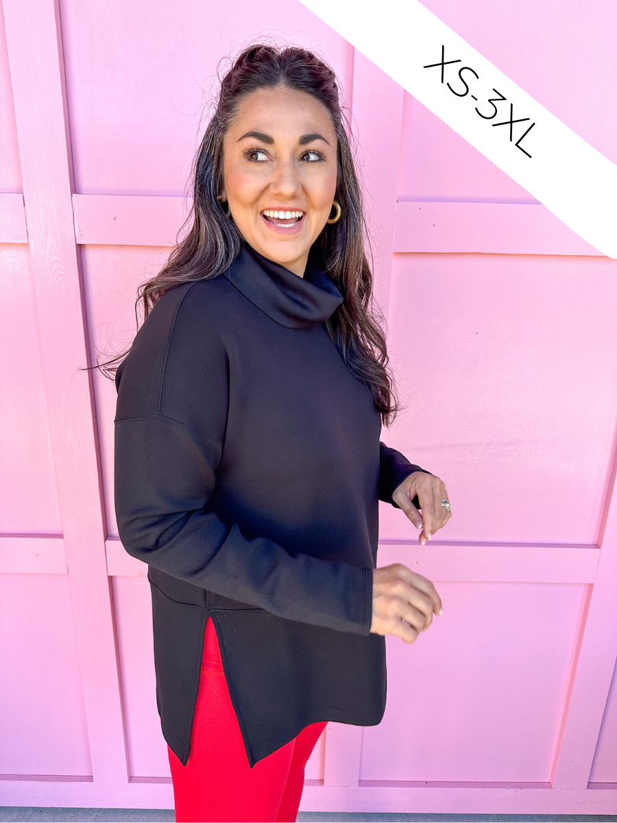 SPANX | AirEssentials Turtleneck Tunic - Very Black