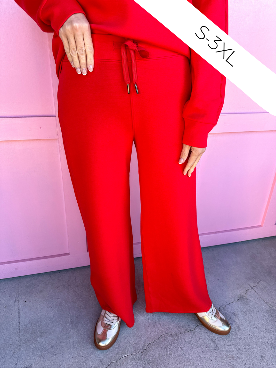 SPANX | AirEssentials Wide Leg Pant - Red