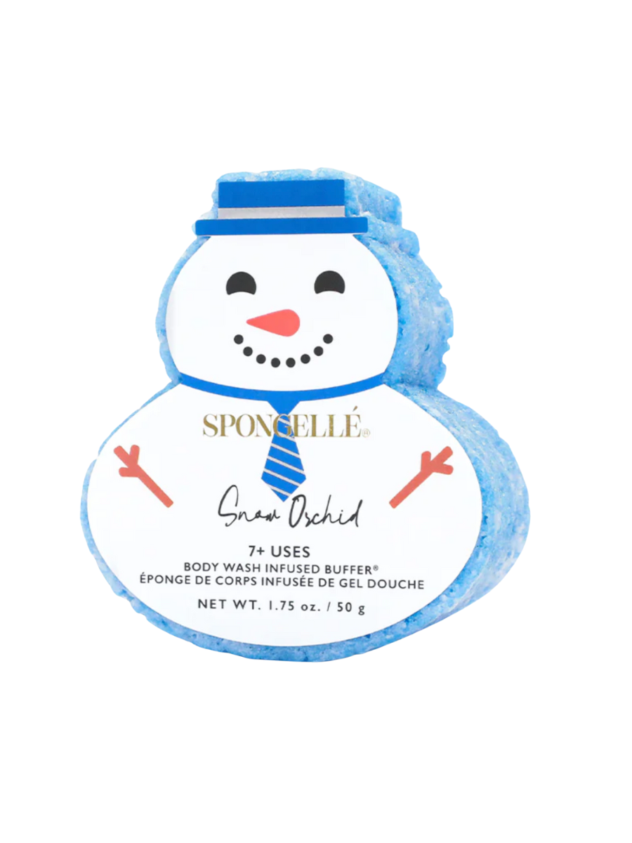 Spongelle | Holiday Snowman Buffer - Snow Orchid