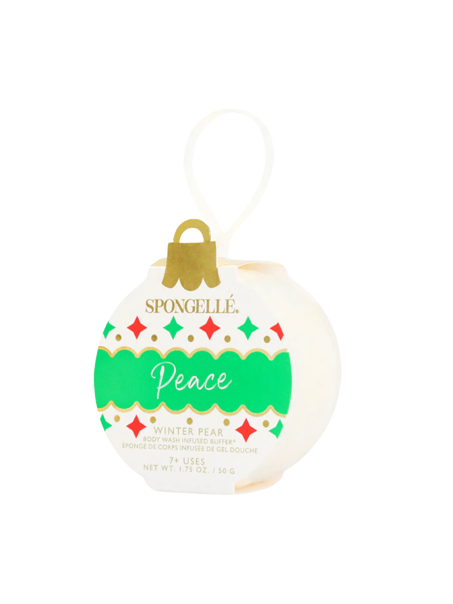 Spongelle | Holiday Ornament - Peace/Winter Pear