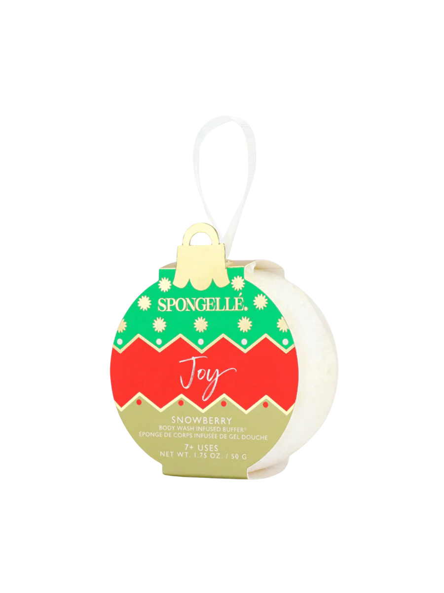 Spongelle | Holiday Ornament - Joy/Snowberry