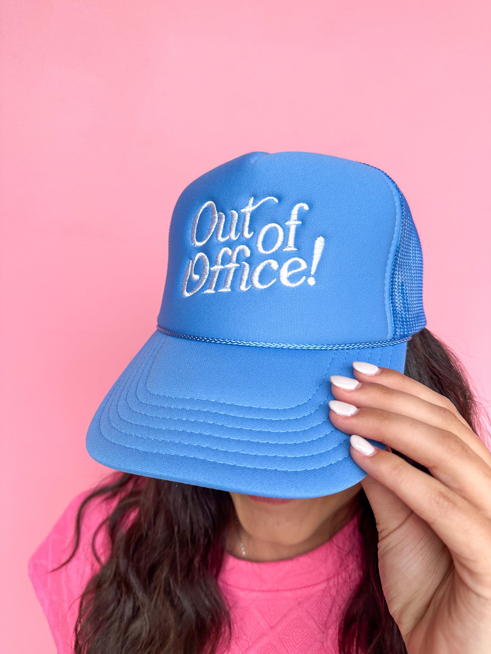 Out Of Office! Trucker Hat - Blue