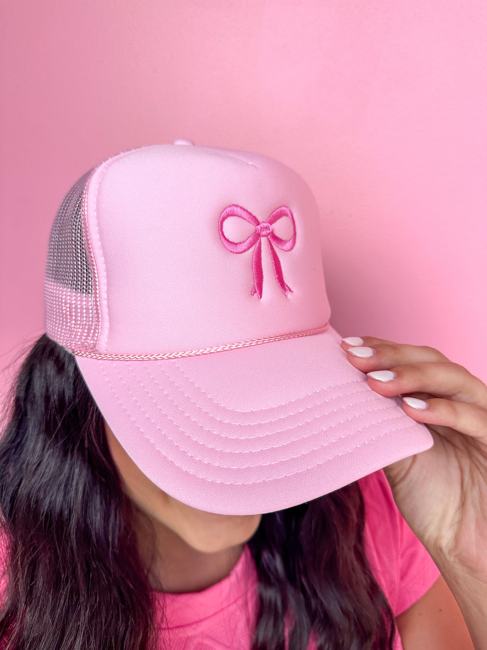 Tied With Care Hat - Pink