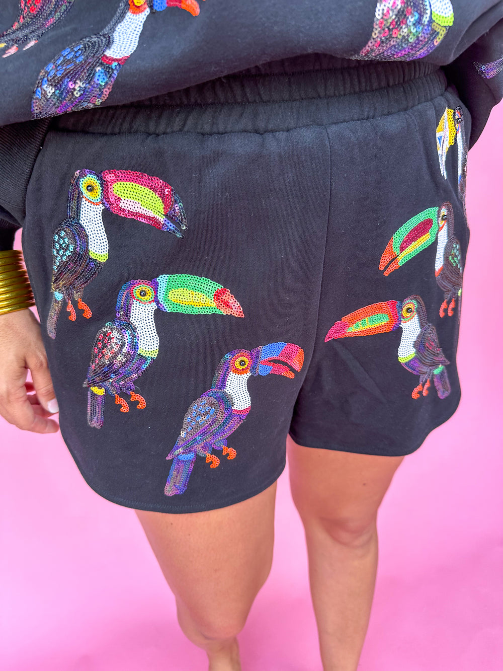 QUEEN OF SPARKLES | Black Scattered Toucan Set