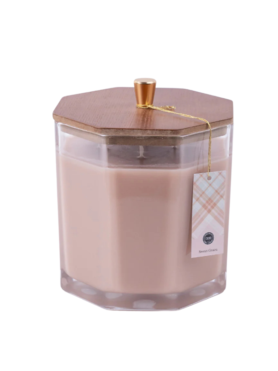 Bridgewater Candle Large Decorative Candle Sweet Grace Home Scent Pink Large Candle Gift Women's Jincy's Boutique