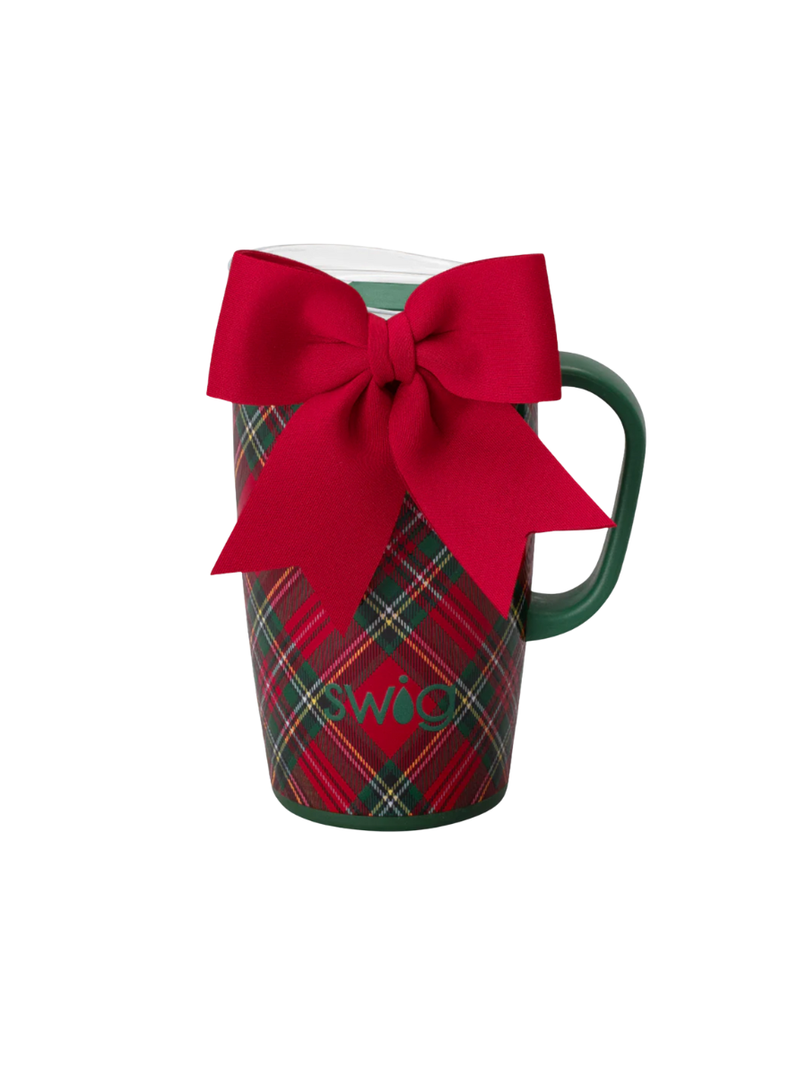 swig christmas plaid travel mug 18 oz gift jincy's