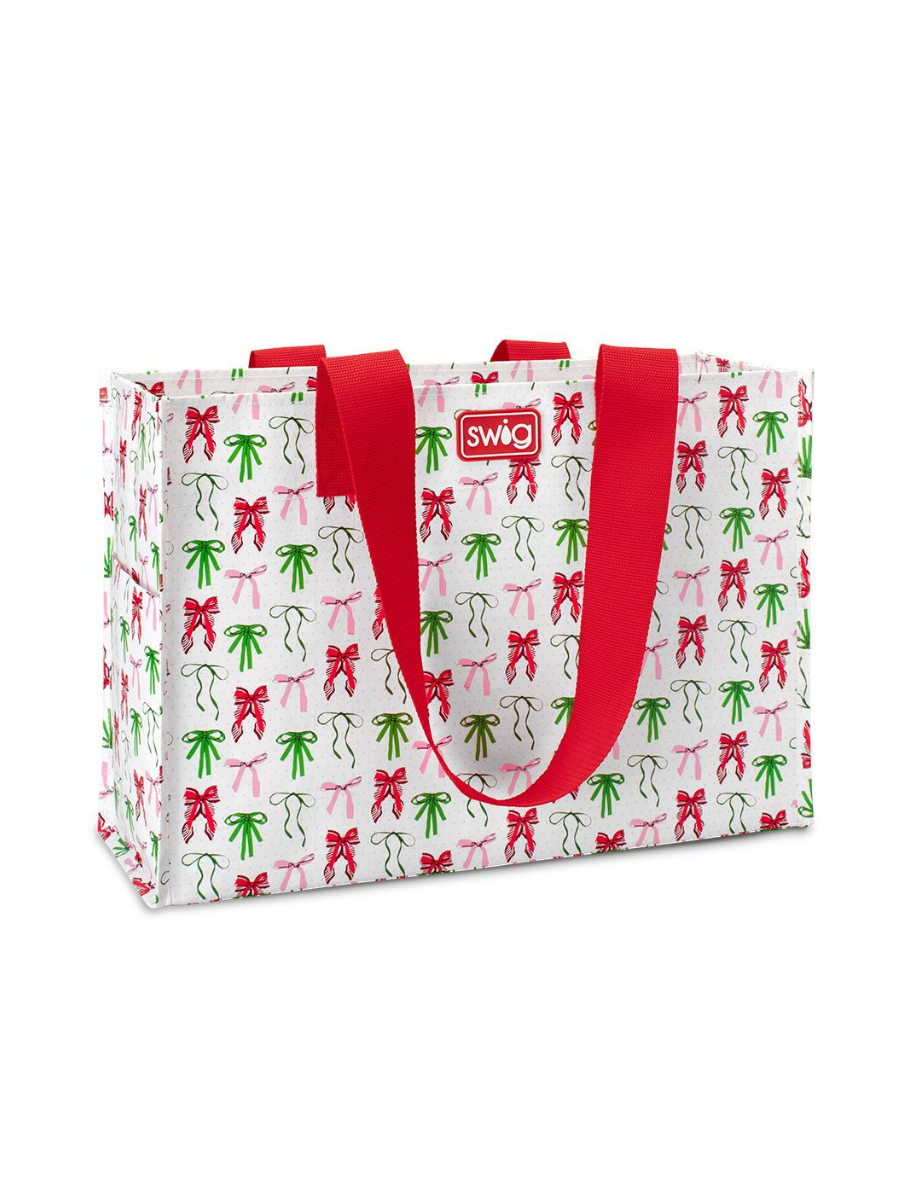 Swig | Large Reusable Bag - Ribbons And Bows